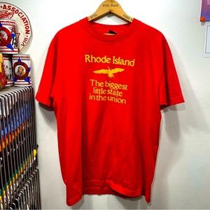 XL VINTAGE SCREEN STARS SINGLE STITCH RHODE ISLAND SEAL